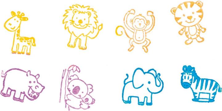 Actual product image Goki Stamp Wild Animals