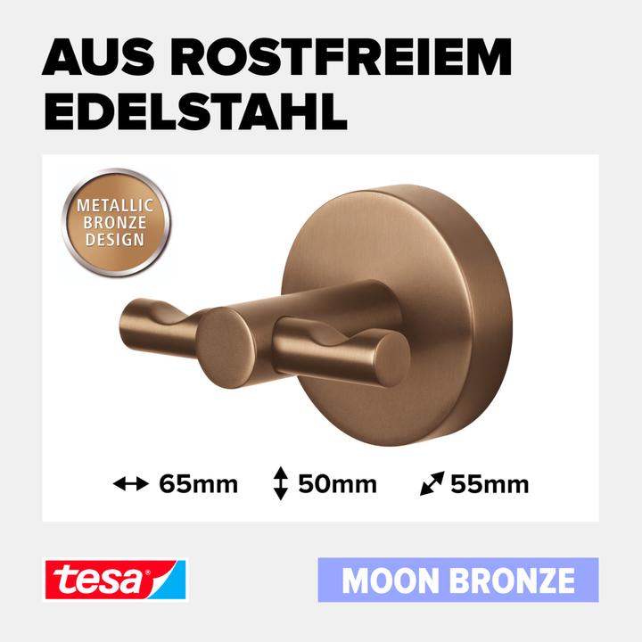 Produktbild tesa ® MOON Bademantelhaken in Bronze