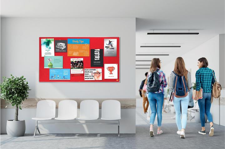 Produktbild Nobo Filztafel Impression Pro 1915422 rot, 87x155cm (Pinnwand, 87 x 155 cm)