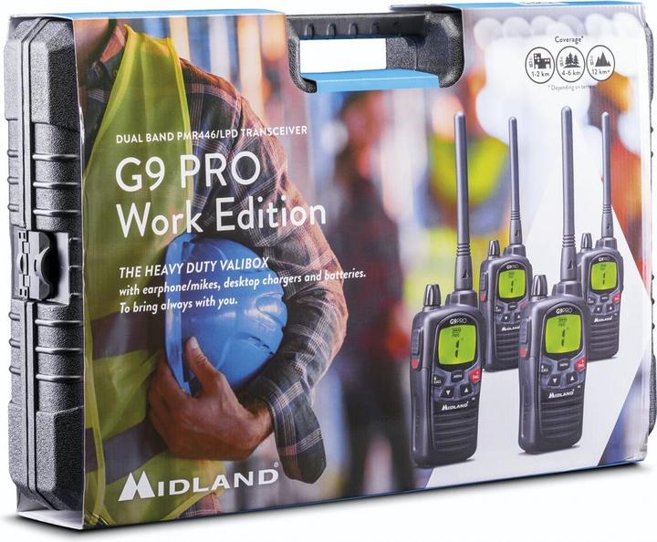 Image du produit Midland G9 Pro 4 packs, PMR446 (12 km)
