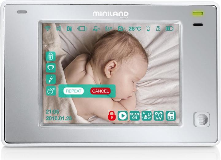Produktbild Miniland digimonitor 3.5" touch (Babyphone mit Kamera, 250 m)