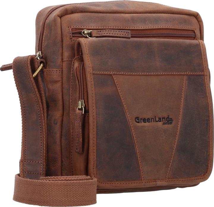 Image du produit Greenland Nature Montenegro sac à bandoulière RFID cuir 22 cm