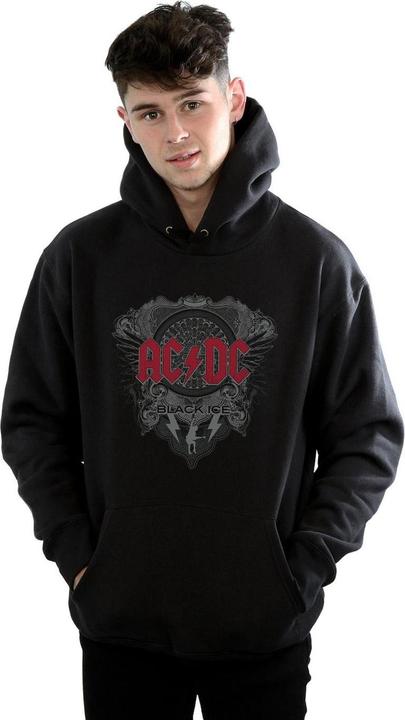 Actual product image AC/DC Mens Black Ice Cotton Hoodie (XL)