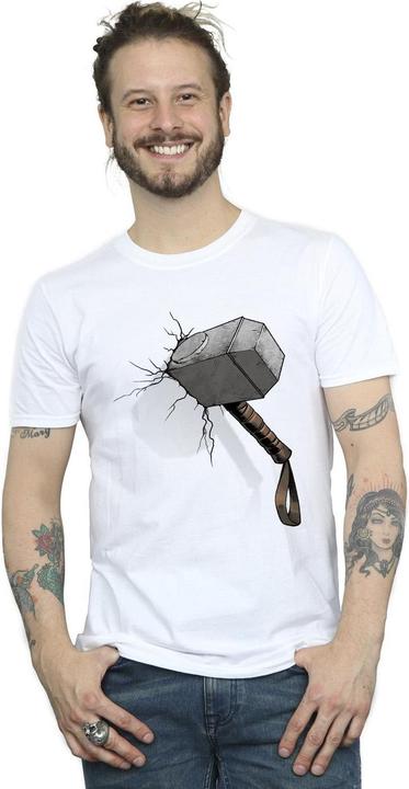 Produktbild Marvel Thor Hammer Crack TShirt (S)
