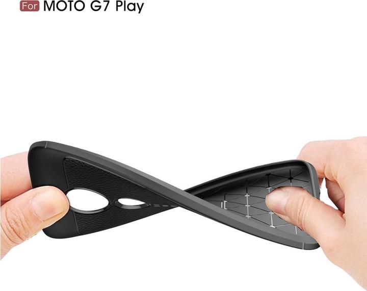 Produktbild Screenguard Motorola Moto G7 Play Hülle Leather Design TPU Cover (Motorola Moto G7 Play)
