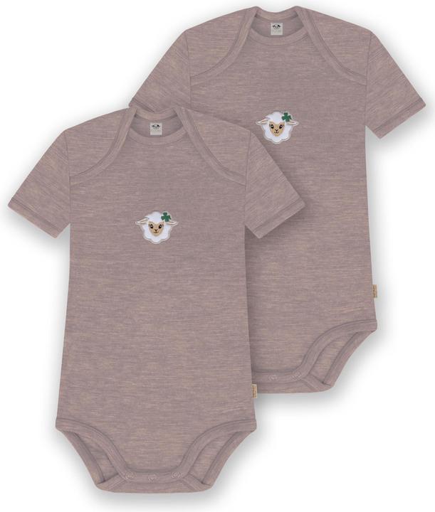 Image du produit Normani Lot de 2 body bébé mérinos manches courtes "Tauranga" - 9289 (56)