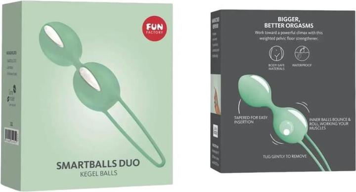 Produktbild Fun Factory Smartballs Duo Beckenbã„Lle Weiss / Pistazie