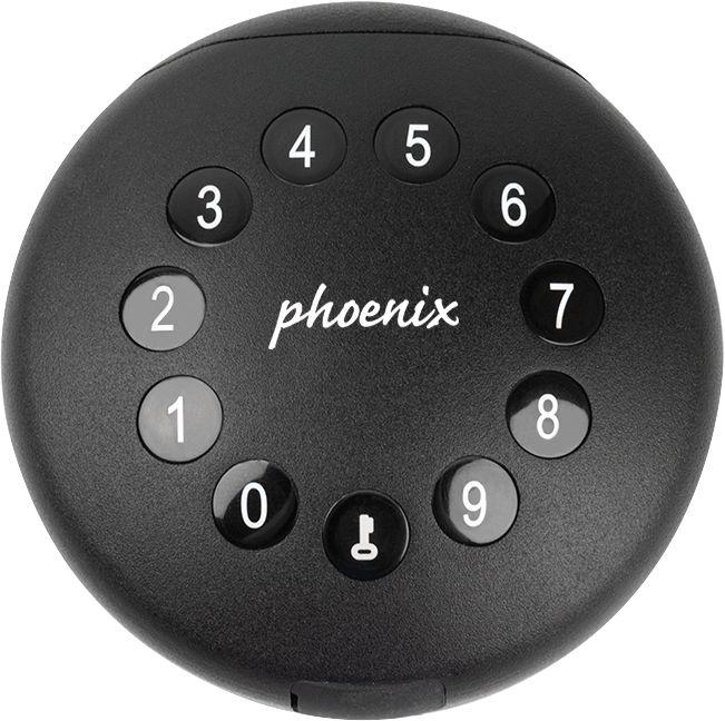 Actual product image Phoenix PALM key box black electronic lock