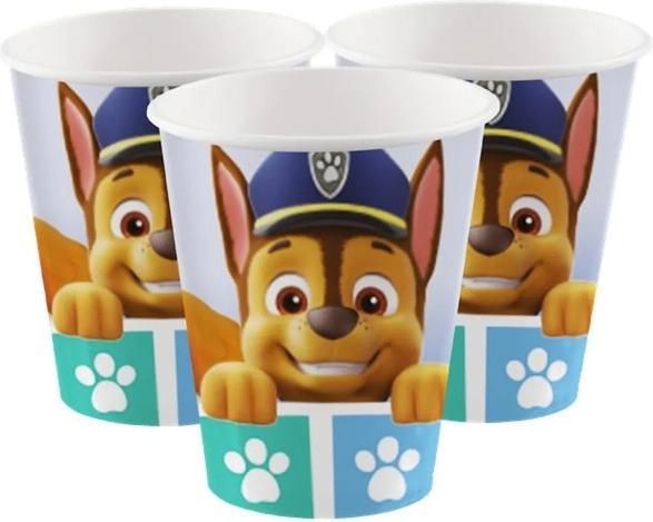 Actual product image Haza Witbaard 8 Paw Patrol 2022 Paper Cups 250 ml (8 x)