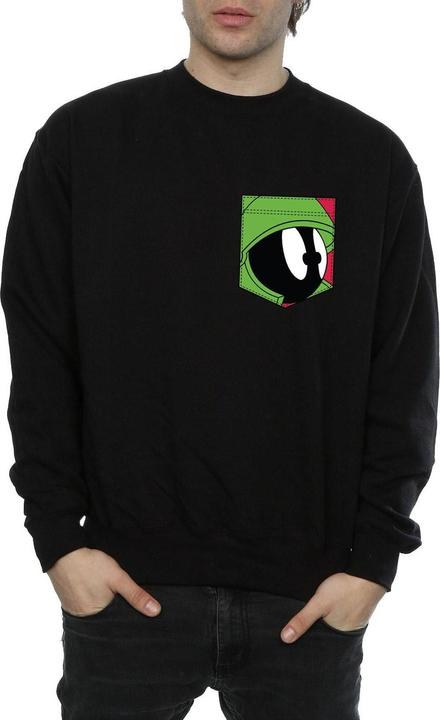 Immagine prodotto Looney Tunes Marvin The Martian Face Faux Pocket Felpa Uomo (S)