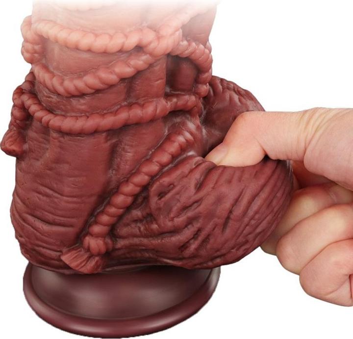 Actual product image Lovetoy Extreme Dildo with Rope Motif 24 cm