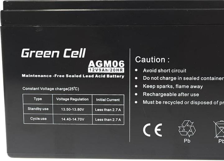 Produktbild GreenCell AGM06 (12 V, 9 Ah)
