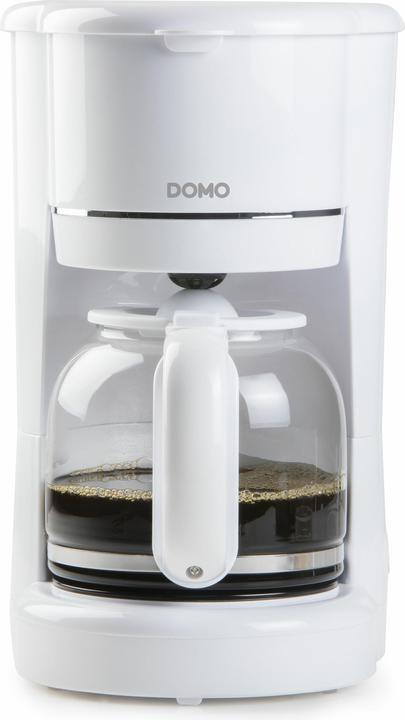 Domo CAFETIÈRE BLANCHE DO730K 900W 1,5L 12 TAZZE PORTE-FILTRE AMOVIBLE ARRÊT AUTOMATIQUE