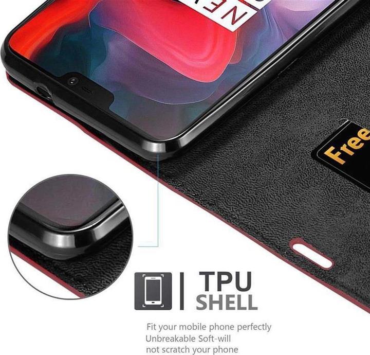 Productafbeelding Cadorabo Boek Onzichtbare Magneethoes (OnePlus 6)