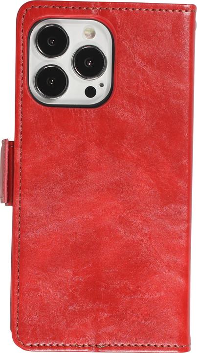 Produktbild PhoneLook Leder Tasche Flip Wallet mit Akzentstreifen & Kartenhalter (Apple iPhone 13 Pro Max)
