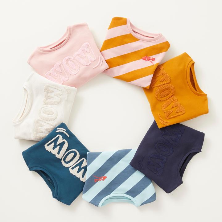 Domyos Sweatshirt Basic Decat'oons Kinder ockergelb mit Print (86, 90, 92)