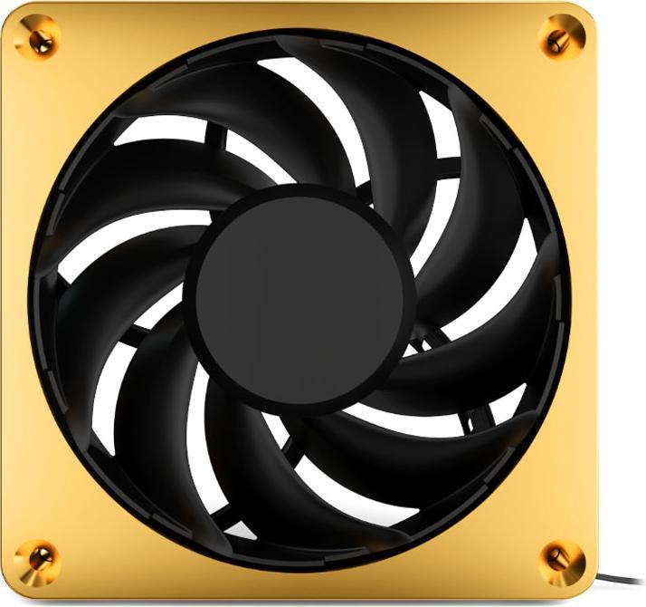 Image du produit Alphacool Apex Stealth Metal Power 120mm ventilateur 3000rpm (or/noir) (120 mm, 1 x)