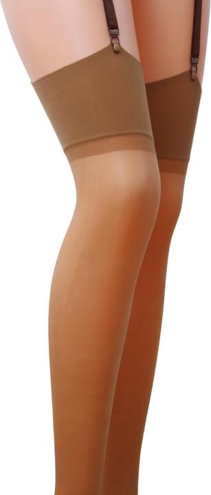 Produktbild Passion PE ST001 Strapsstrümpfe beige 17 DEN 3/4 (6 3/4)