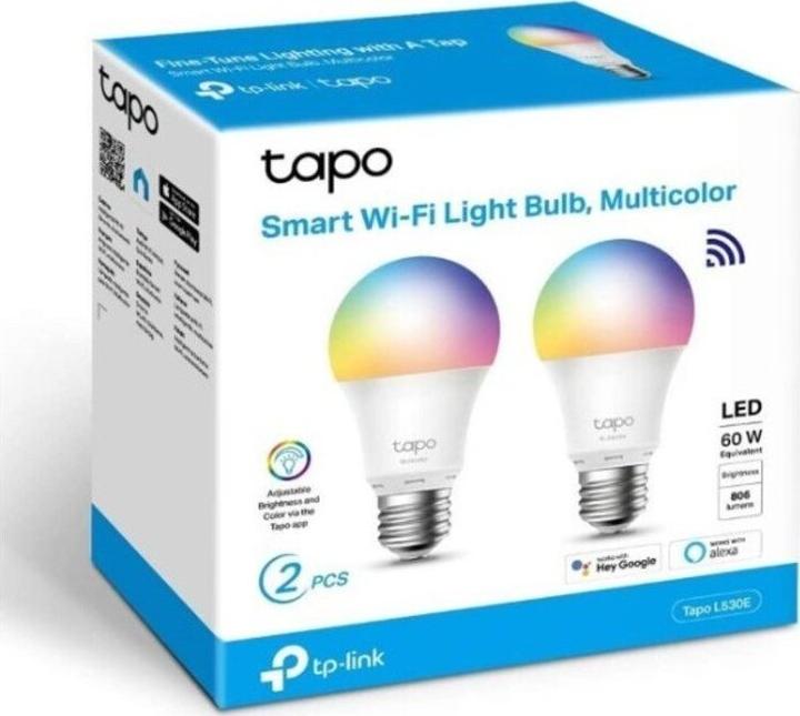 Immagine prodotto TP-Link Tapo L530E (confezione da 2) (E27, 8.70 W, 806 lm, 2 x, F)