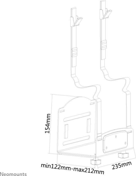 Actual product image Neomounts CPU mount CPU-W100BLACK