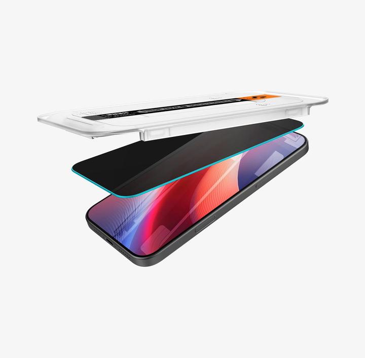 Immagine prodotto Spigen Glas.Tr "Ez Fit" 2-Pack per iPhone 16 Pro Max 6,3" privacy (2 Pezzo/i, Apple iPhone 16 Pro Max)