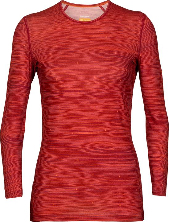 Icebreaker Women Oasis LS Crewe Ski Tracks