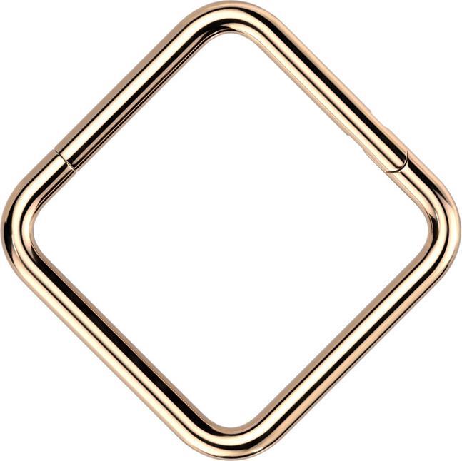 Produktbild Star Piercing Micro Segmentring klappbar rosegold Quadrat (ohne Messing, Titan G23)