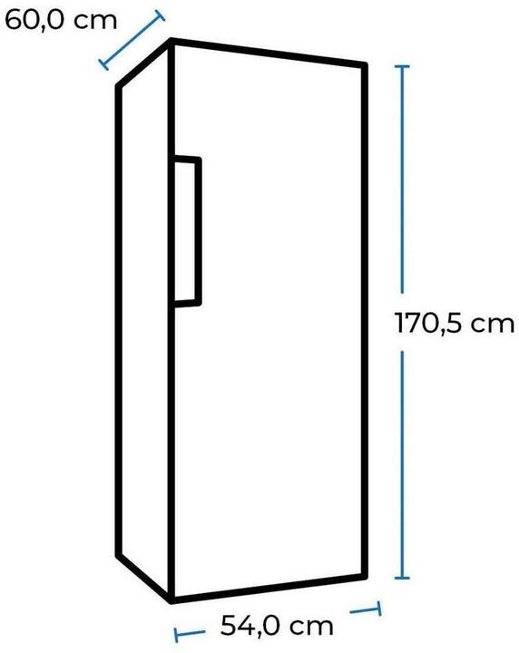 Actual product image Exquisit GS271-NF-H-040D white, freezer (freestanding) (Stand-alone, 204 l)