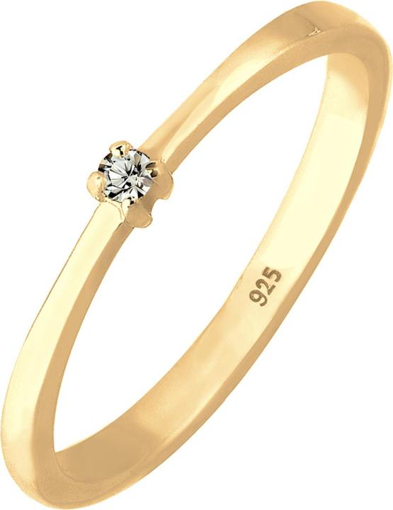 Image du produit Elli Solitärring mit Kristall (54, Argent 925)