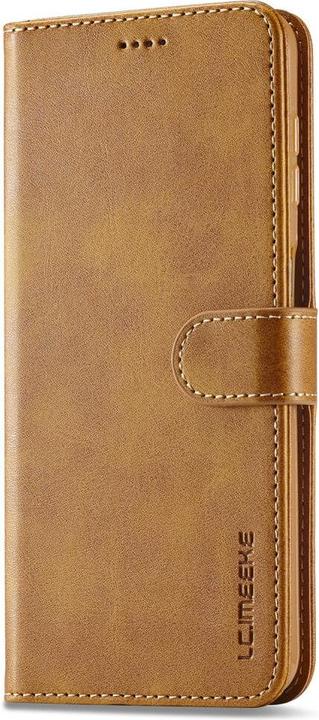 Actual product image LC.Imeeke Galaxy A15 - Leather case cover light brown (Samsung Galaxy A15)