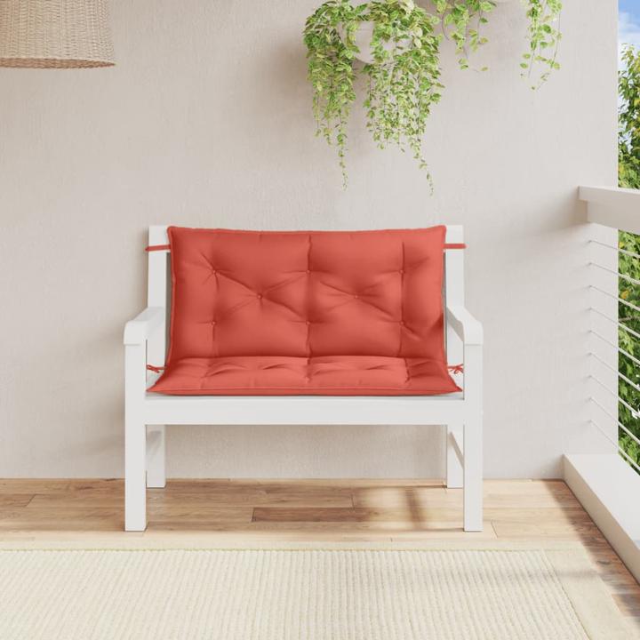 Image du produit VidaXL Coussins de banc de jardin 2 pcs. tissu (100 x 50 x 7 cm)