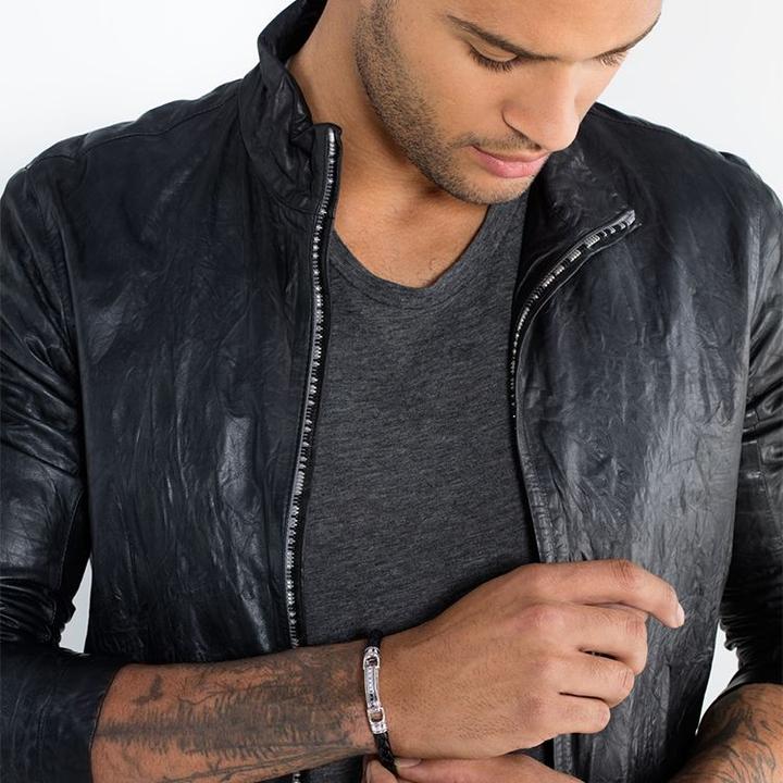 Immagine prodotto Thomas Sabo Bracciale (22 cm, Cuoio, Argento)