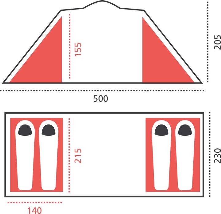 Image du produit Grand Canyon Atlanta 4 (Tente igloo, 11.15 kg, 4 personnes)