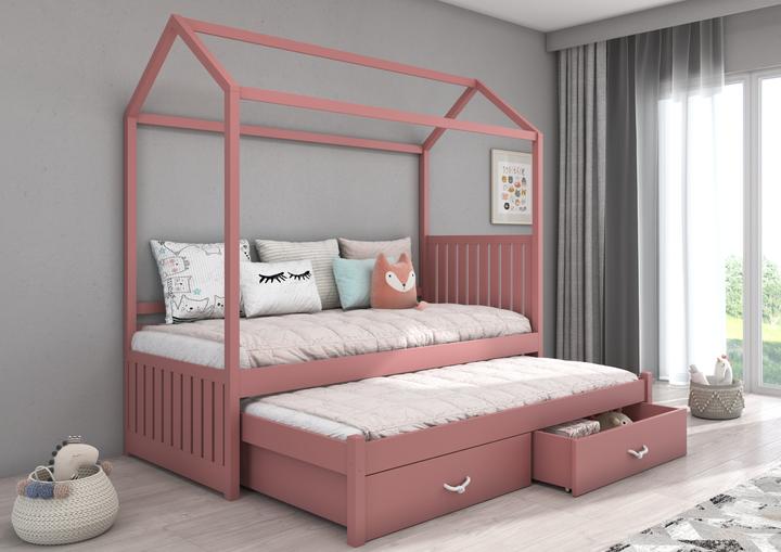 Actual product image ADRK Furniture House bed with JONASZEK 180x80 mattresses (180 x 80 cm)