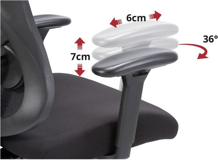 Produktbild Syno WAVE Ergo Chair Bürostuhl Wippfunktion Kunststoff-Rollen bis 150 kg