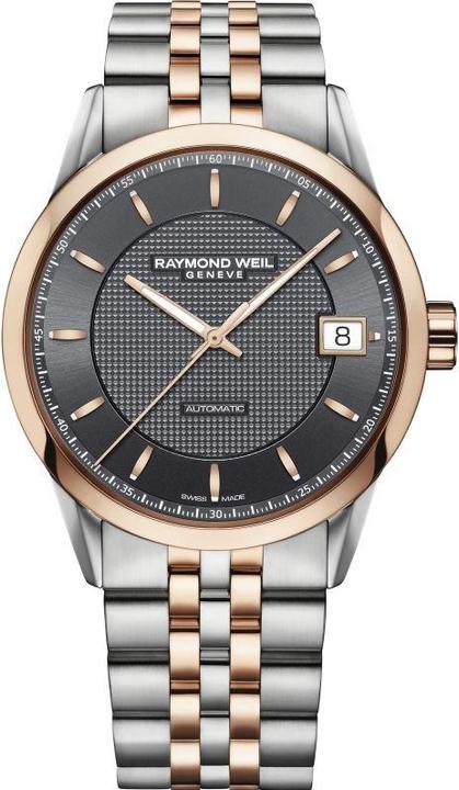 Actual product image Raymond Weil Freelancer Automatic Grey Dial Men's Watch (Analogue wristwatch, 42 mm)