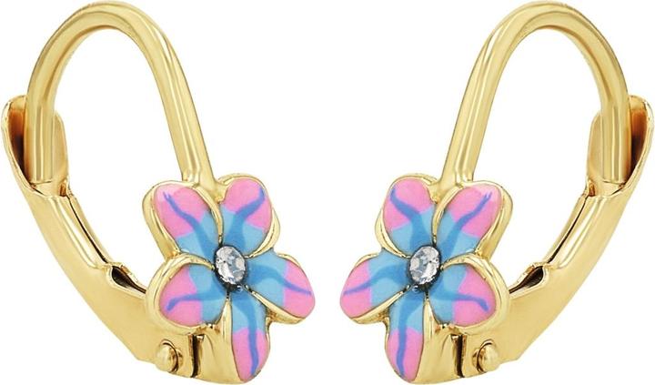Image du produit zz_ArchivedByPCD_Amor Schmuck_zu_Amor Amor Ohrschmuck für Mädchen, Gold 375, Zirkonia synth. | Blume (9 ct, Or 375)