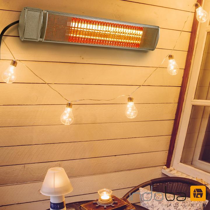 Actual product image Indoba Wall-mounted radiant heater 1500W infrared heater (1500 W)