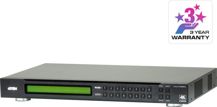 Produktbild Aten 8 x 8 HDMI Audio Video Matrix Switch 4K VM0808HA