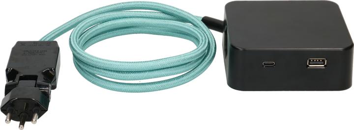 Immagine prodotto Max Hauri Cubo maxTEX (5 x, Tipo 13, USB-C, USB-A, 2 m)