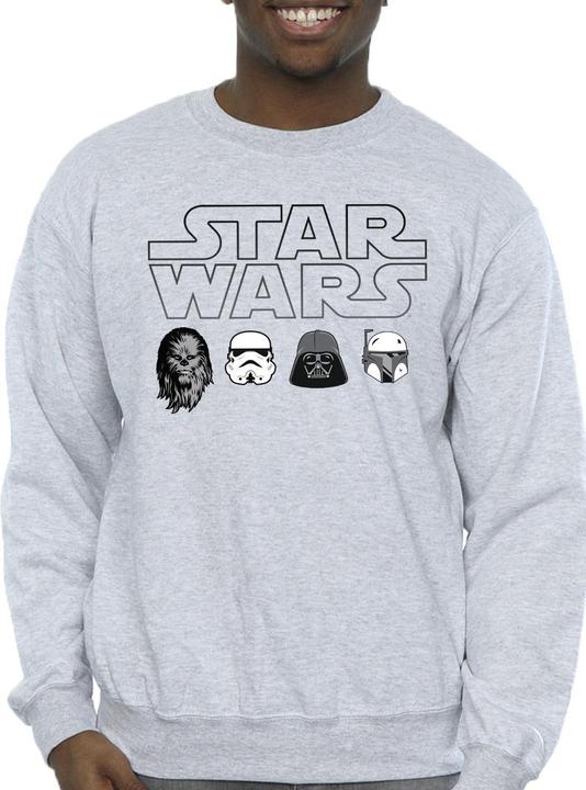 Immagine prodotto Star Wars Character Heads Felpa Uomo (XXL)