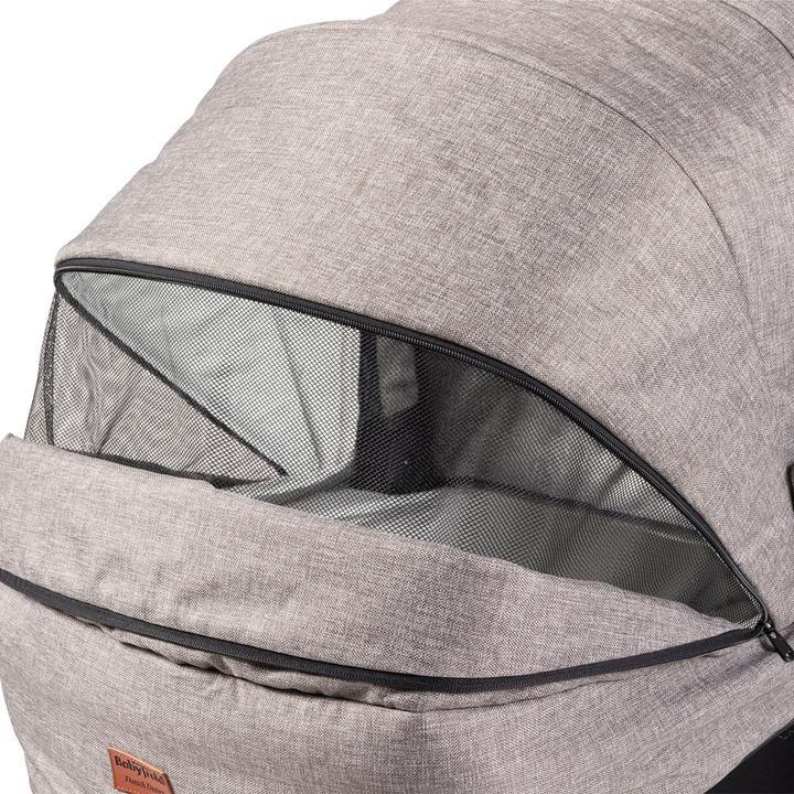 Actual product image Babytrold Mini Combi Pram Grey Melange