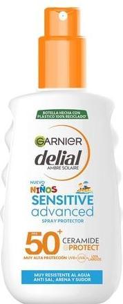 Actual product image Garnier Niños Sensitive Advanced Vapo SPF50 200ml (Suntan cream, SPF 50+, 200 ml)