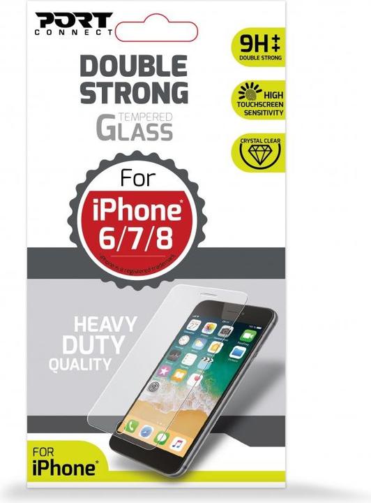 Produktbild Port Designs TEMPERED GLASS F/IPHONE 6 7 8 (1 Stück, Apple iPhone 6)