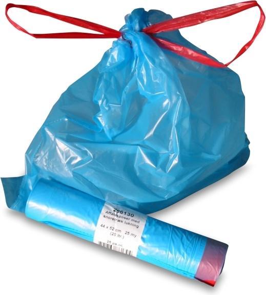 Produktbild Antalis Abfallbeutel mit Kordelzug 440x520mm blau 20l 25ps/rl - (25 Stk.)