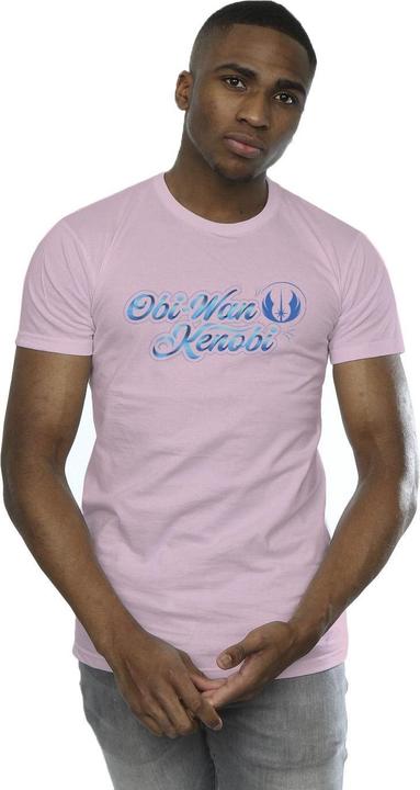 Immagine prodotto Star Wars Obi-Wan Kenobi Ribbon Font Maglietta Uomo (L)