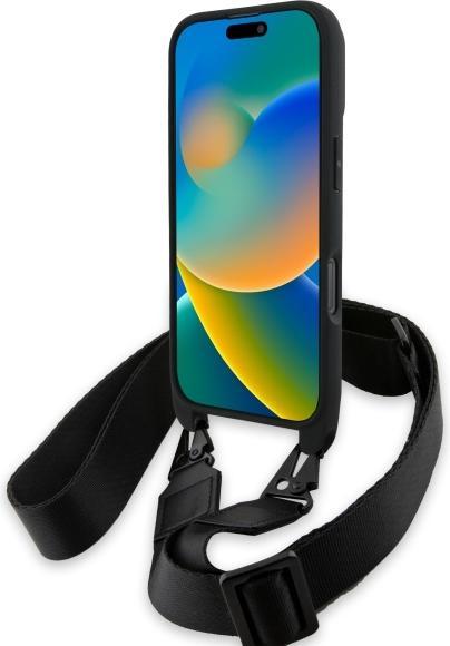Actual product image BMW BMHCP16X23PSVTK iPhone 16 Pro Max 6.9" czarny/black hardcase M Edition Carbon Tricolor Lines (Apple iPhone 16 Pro Max)