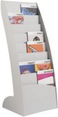 Produktbild Paperflow Prospektst„nder Courbo, 8 F„cher, schwarz / weiá (A3)
