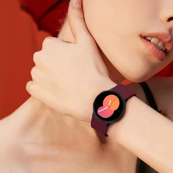 Image du produit Tech-Protect Smartwatch Samsung Galaxy Watch 4 bracelet, couleur blanche (TPU, 5 Pour, Galaxy Watch 4)