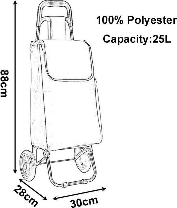 Produktbild Edco Shopping trolley assortiert